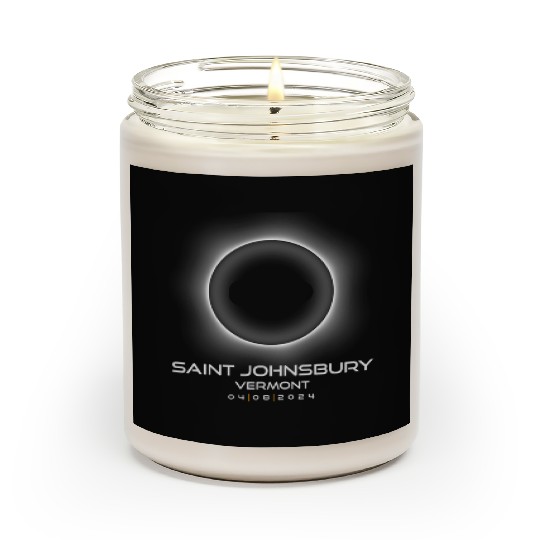 2024 Saint Johnsbury Vermont Eclipse Souvenir Scented Candles