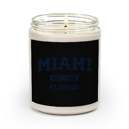 Miami Florida Fl Athletic Sports Scented Candles