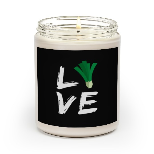 Vegan Vegetarian, Love Green Onions Gardeners Scented Candles