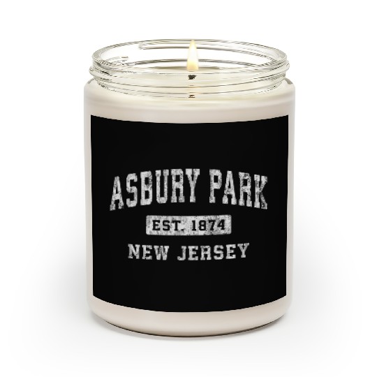 Asbury Park New Jersey Nj Established Sports Scented Candles