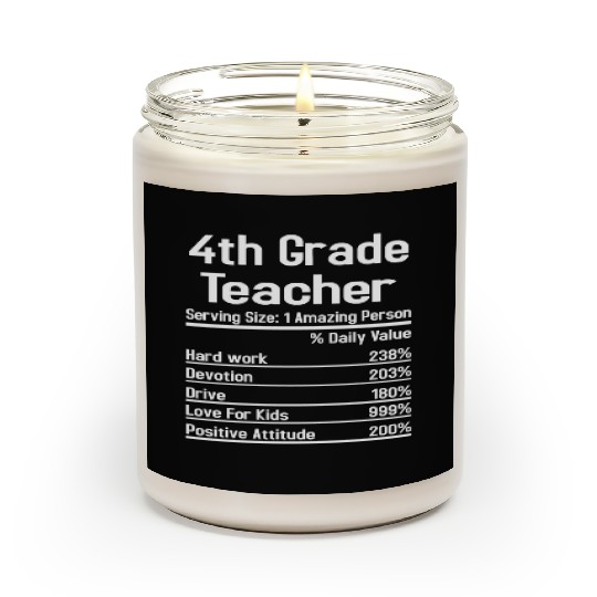 4th Grade Teacher Scented Candles