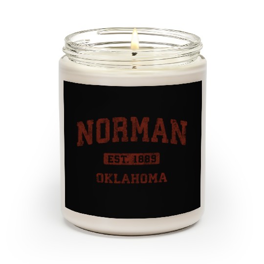 Norman Oklahoma Ok Athletic Sports Scented Candles