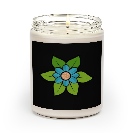 flower Pretty Natural colorful Scented Candles