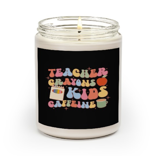 Teacher Crayons Kids Caffeine, Back To School Scented Candles