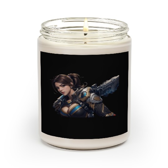 Sexy female gamer chick Scented Candles