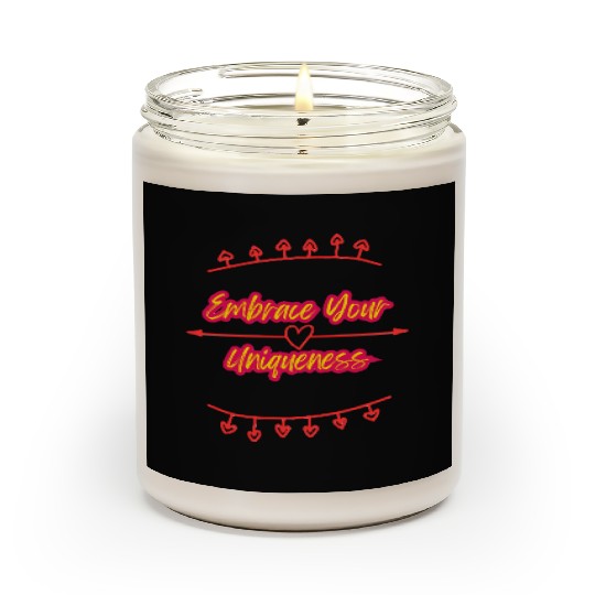 Self love -Embrace yourself Motivational Scented Candles Scented Candles