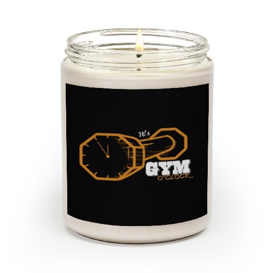 It's Gym O'clock Musculation Fitness Workout Scented Candles