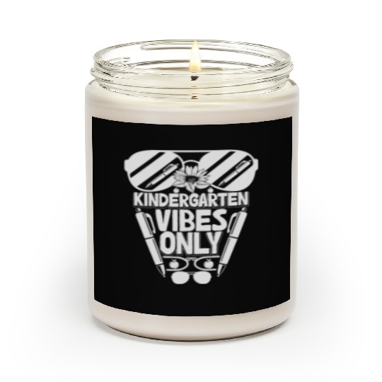Kindergarten Vibes Only Back to School Funny Scented Candles