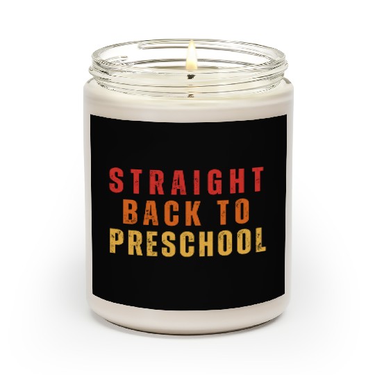 Preschool Teacher Back to school in retro vintage Scented Candles