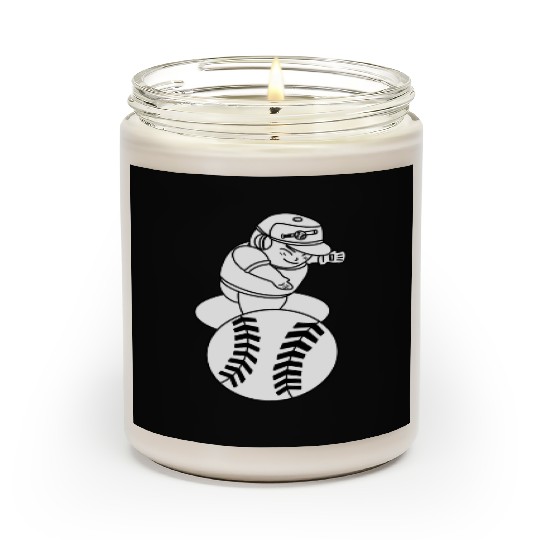 Kawaii Chibi Baseball Pitcher Scented Candles