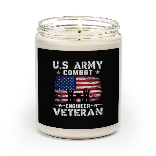 US Army Combat Engineer Veteran Scented Candles