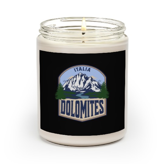 Dolomites Italy Vintage Mountain Scented Candles
