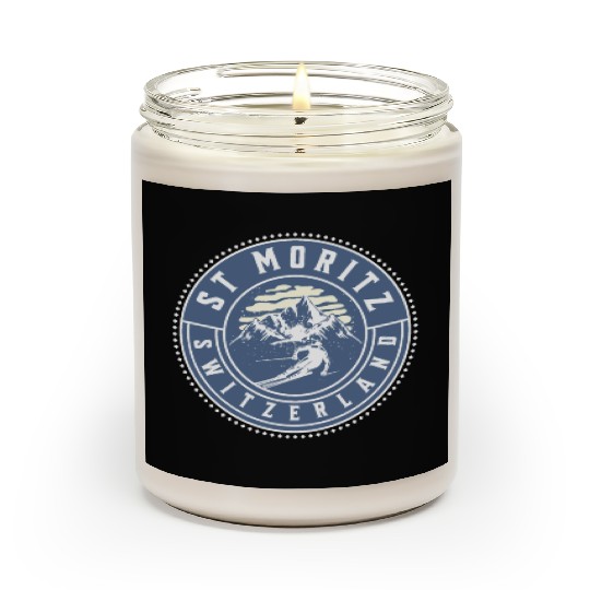 Saint Moritz Switzerland Skiing Scented Candles
