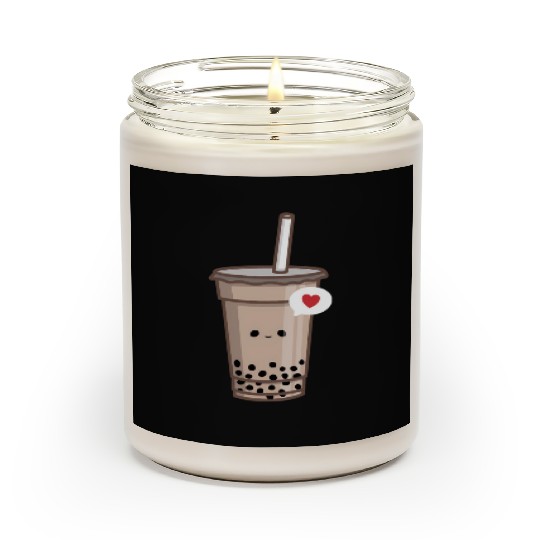 Kawaii Bubble Tea Love Boba Tea Scented Candles
