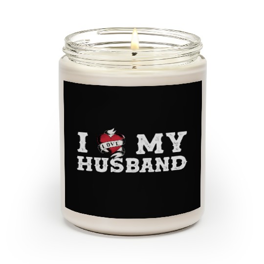 Vintage I Love My Husband - I Heart My Husband Scented Candles
