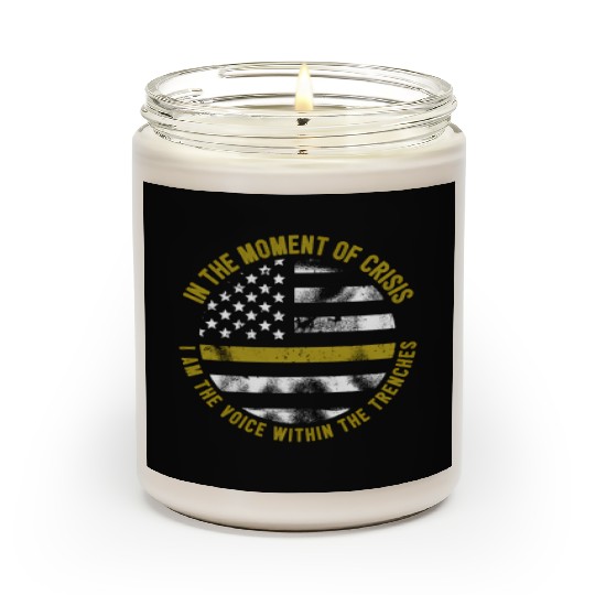 Police And Fire Dispatcher Thin Gold Line Scented Candles
