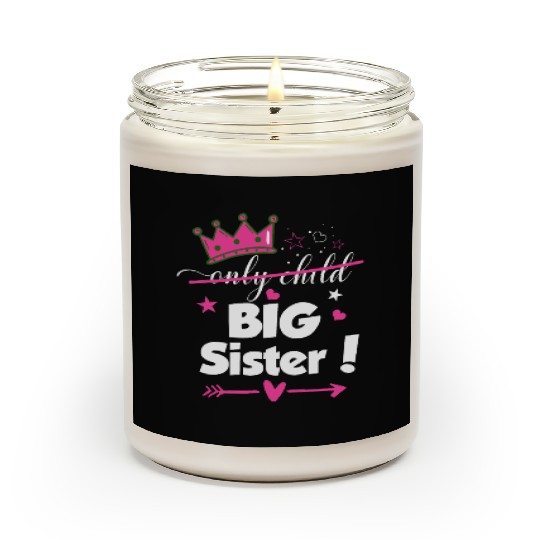 Only Child to Big Sister 2023 Sibling New Baby Scented Candles