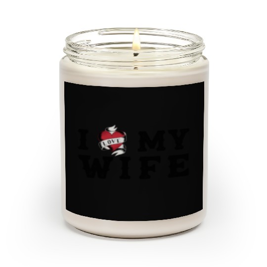 I Heart My Wife at Vintage Tattoo Style Scented Candles