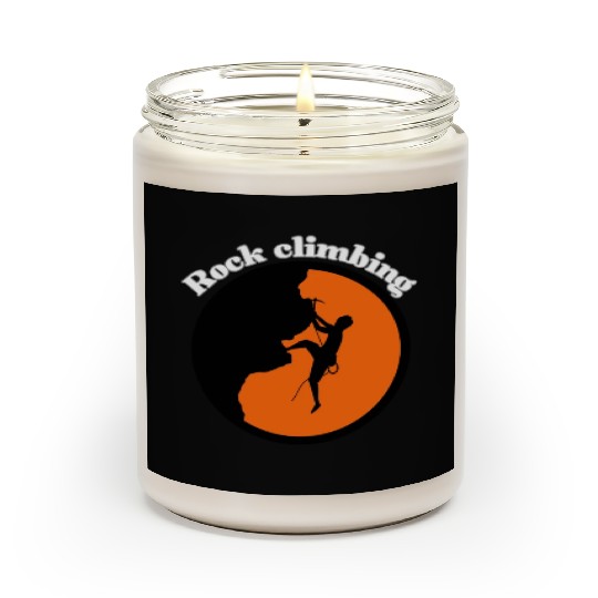 Rock climbing design Scented Candles