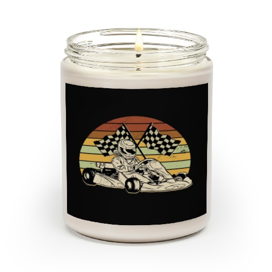 Go Kart Driver Retro Children Go-kart Race Scented Candles