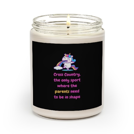 High School Running Scented Candles, Cross Country Parent,