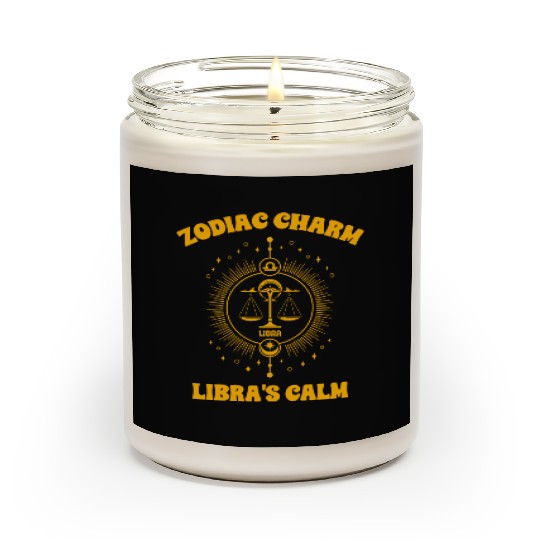 Libra Sign Design Scented Candles