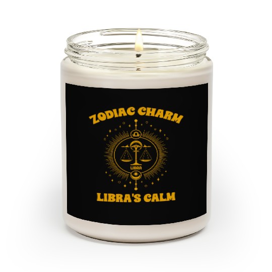 Libra Sign Design Scented Candles