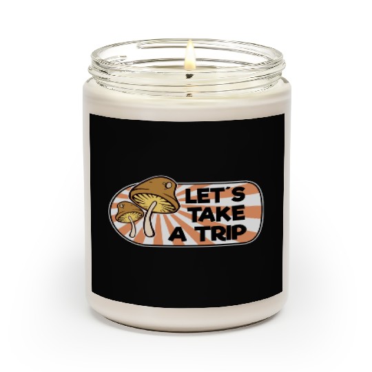 Magic Mushrooms Trip Lsd Hippie Psychedelic Scented Candles