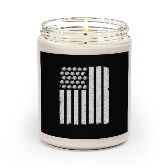 Patriotic Golfers Golf Players Us Flag Golf Balls Scented Candles