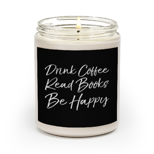 English Teacher Literary Drink Coffee Read Boo Be Scented Candles
