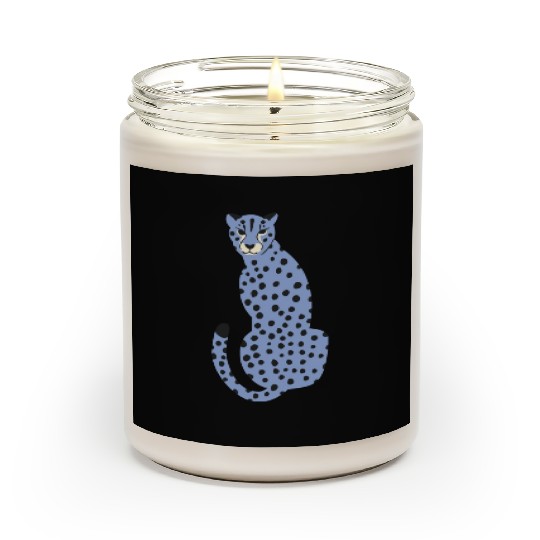 Spotted Blue Cheetah Scented Candles