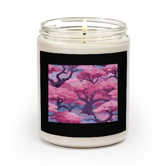 Anime Euphoria: Fantasy Cherry Blossom Dreamscape Scented Candles