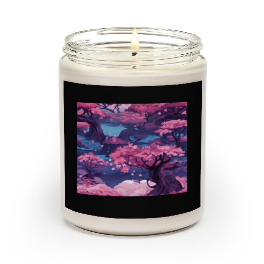 Anime Euphoria: Fantasy Cherry Blossom Dreamscape Scented Candles