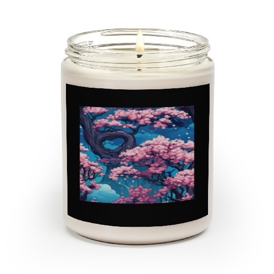Anime Euphoria: Fantasy Cherry Blossom Dreamscape Scented Candles