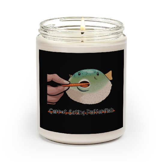 Carrot Eating Pufferfish Meme Scented Candles