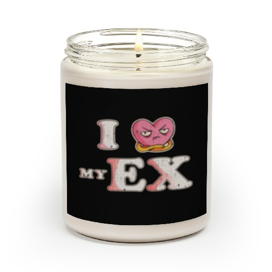 Funny I Heart My Ex GF I Love My Ex Girlfriend Scented Candles