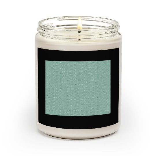 Teal White Dots Pattern Scented Candles