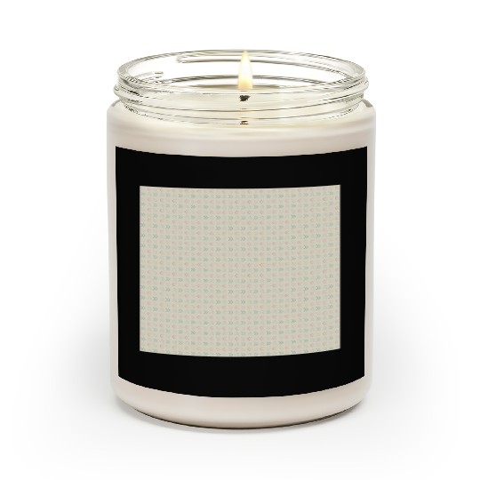 Retro Pattern Yellow Teal Red Scented Candles