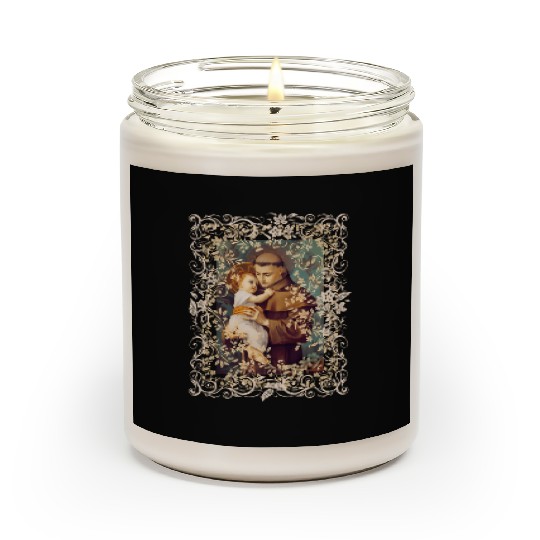 Saint Anthony Of Padua Catholic St. Rosary Scented Candles