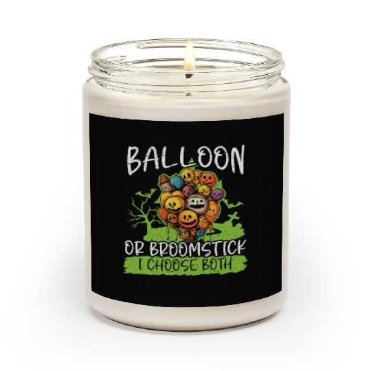 Balloon Halloween Trick Or Treat Spooky Boo Ghost Scented Candles