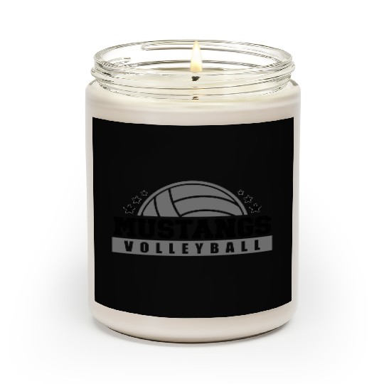 Mustangs Volleyball Coach Sports Team Spirit Wear Scented Candles