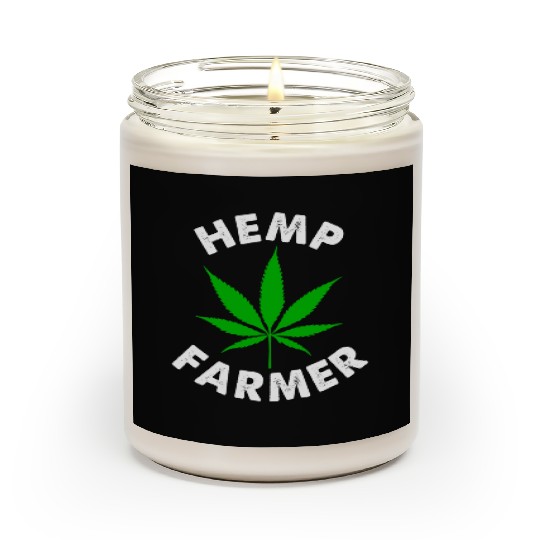 Hemp Farmer Green Leaf Scented Candles