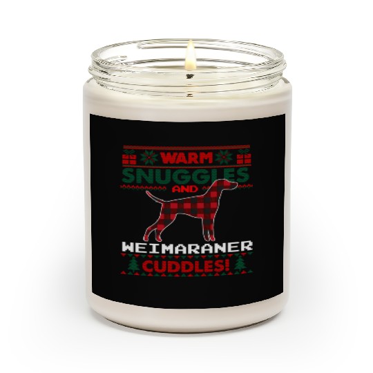 Weimaraner Dog Pajama Ugly Scented Candles
