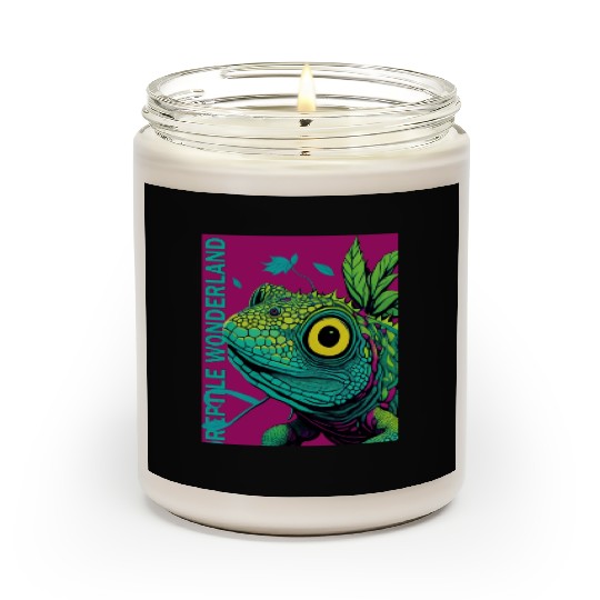 Psychedelic Reptile Wonderland Retro Designs 7 Scented Candles
