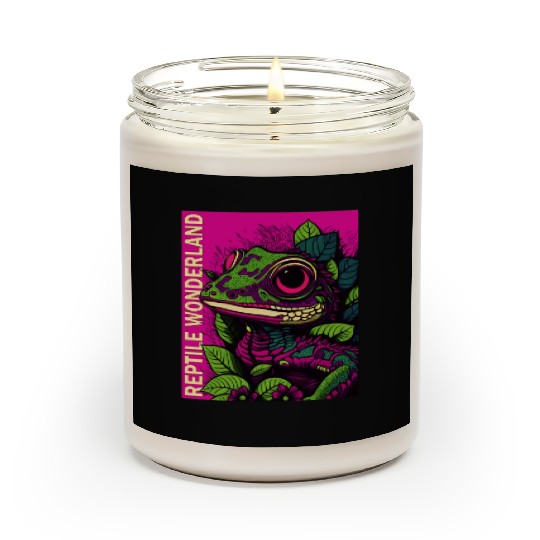 Psychedelic Reptile Wonderland Retro Designs 9 Scented Candles