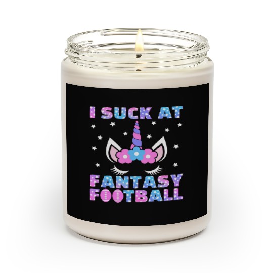 I Suck at Fantasy Football Loser Punishment Funny Scented Candles