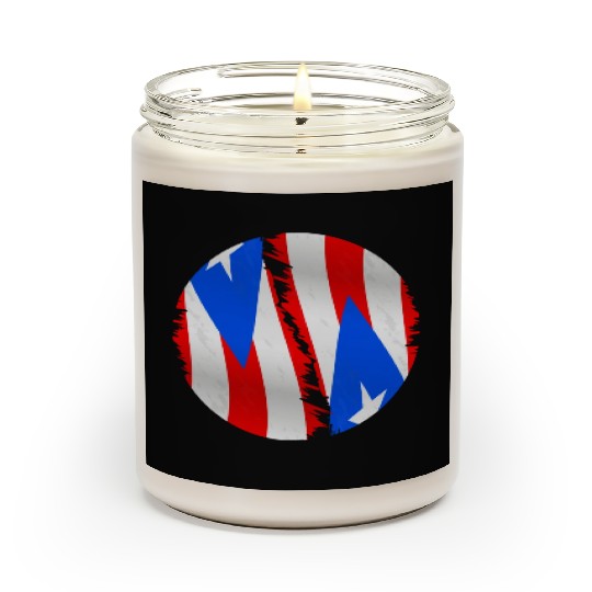 Puerto Rico Flag For A Puerto Rican Boricua Lover Scented Candles