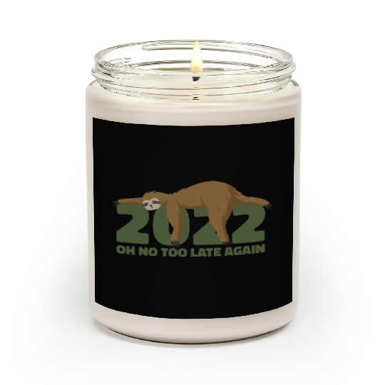 Sleeping Sloth Newyear Scented Candles