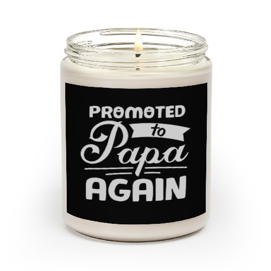 Father s Day Promoted To Papa Again Newborn Scented Candles