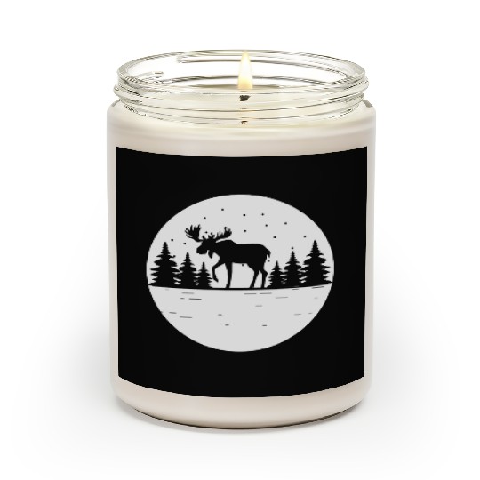 Moose Forest Deer Elk Canada Nature Wilderness Scented Candles